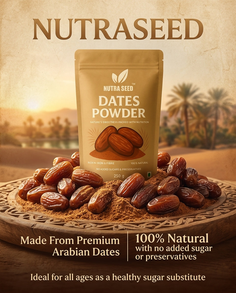 Natural Sugar Substitutes for Kids: Why NutraSeed Arabian Date Powder Is the Healthiest Sweetener for Children
