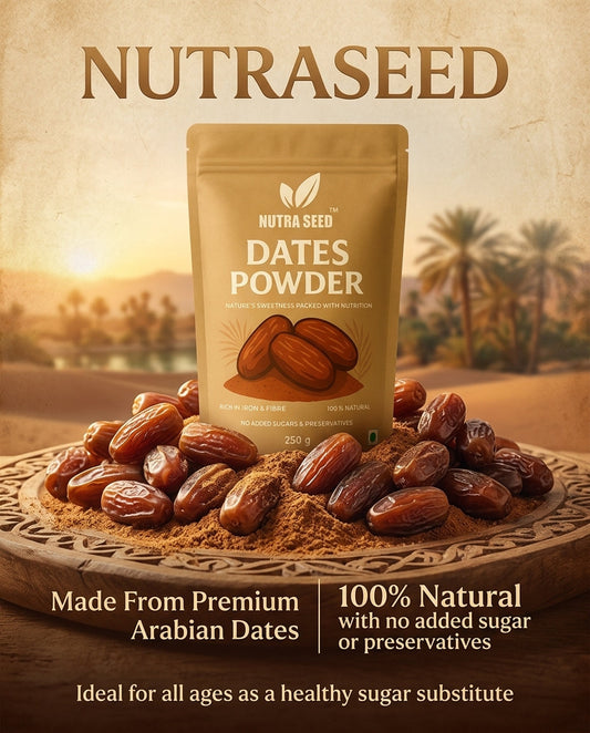 Natural Sugar Substitutes for Kids: Why NutraSeed Arabian Date Powder Is the Healthiest Sweetener for Children