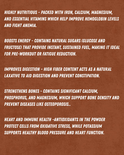 Health benefits of Nutraseed Dates powder