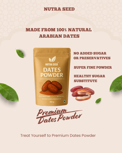 Nutra Seed Dates Powder - 100% Organic and Natural for babies, kids and adults