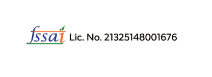 FSSAI logo with a license number on a white background