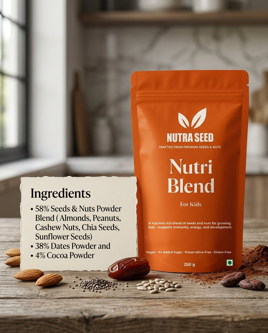 NutraSeed Nutri Blend For Kids | Made from Premium Nuts, Seeds and Dates Powder | 100% Natural